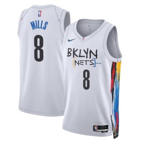 Dres Brooklyn Nets Patty Mills 8 Nike 2022-23 City Edition Bijela Swingman